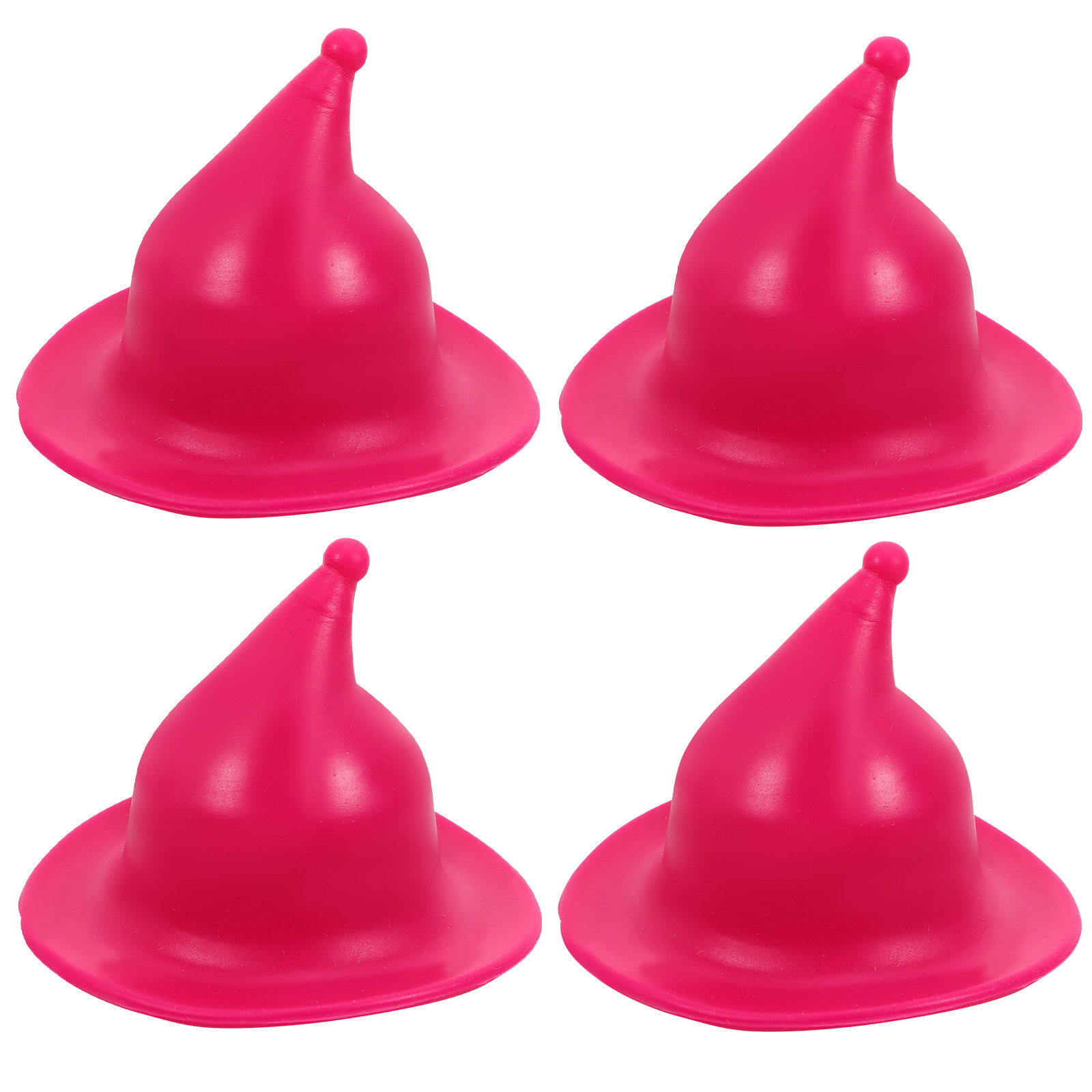 Wine Beer Hat - 4Pcs Silicone Wine Bottle Stopper Wizard