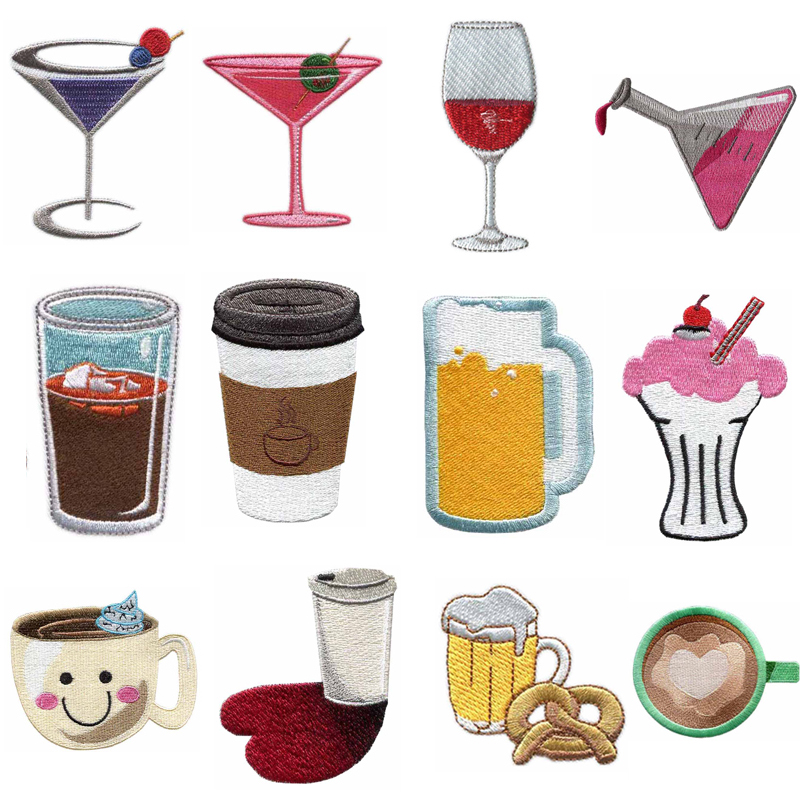 Cup & Drink Themed Iron-on Emb - đánh giá và giá Wine Beer Hat