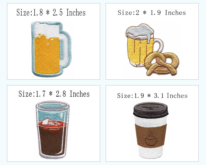 Cup & Drink Themed Iron-on Emb - đánh giá và giá Wine Beer Hat