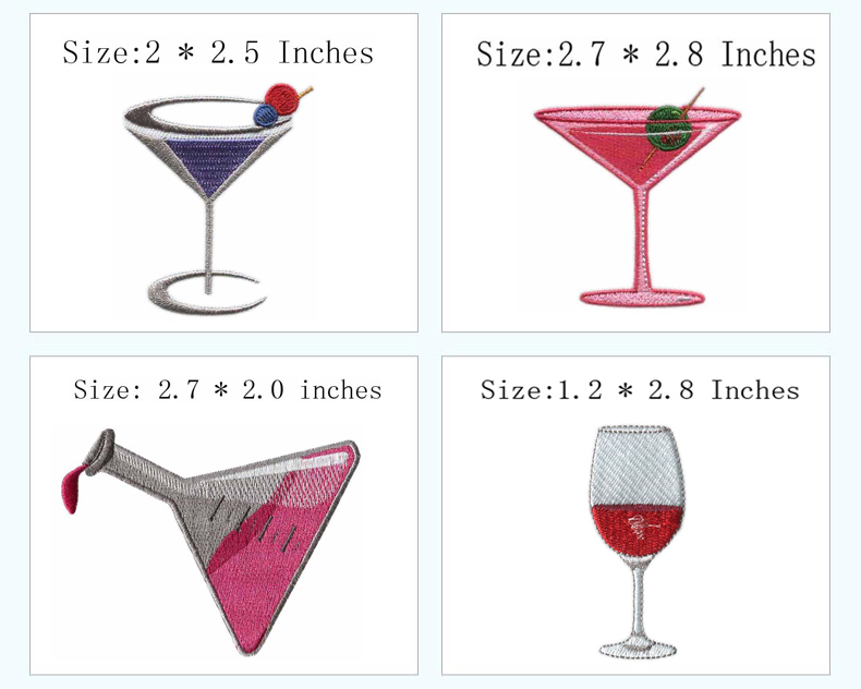 Cup & Drink Themed Iron-on Emb - đánh giá và giá Wine Beer Hat