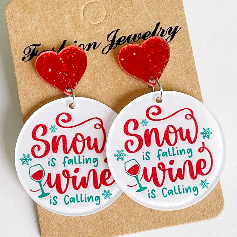 New Christmas Earrings Christm - đánh giá và giá Wine Beer Hat