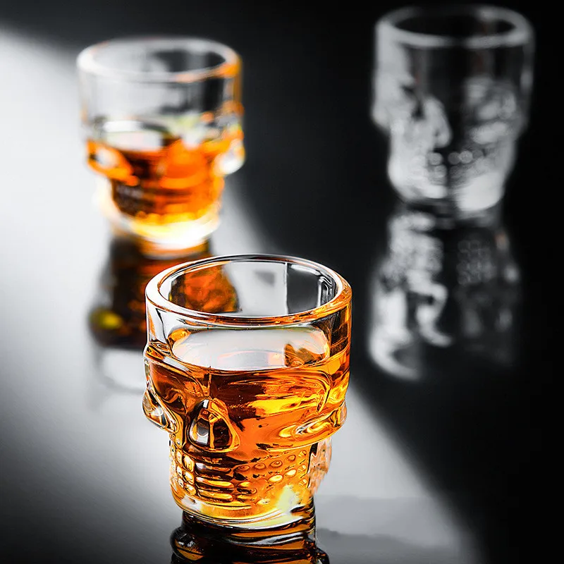 1/2Pcs Skull Head Shot Glass C - đánh giá và giá Whisky Beer And Wine