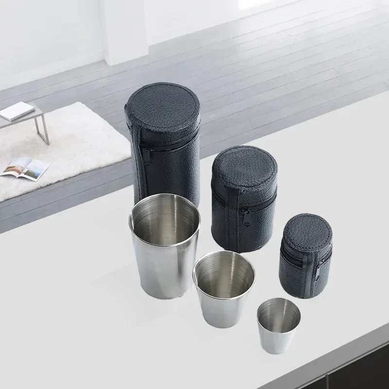 4Pcs Outdoor Travel Stainless  - đánh giá và giá Whisky Beer And Wine