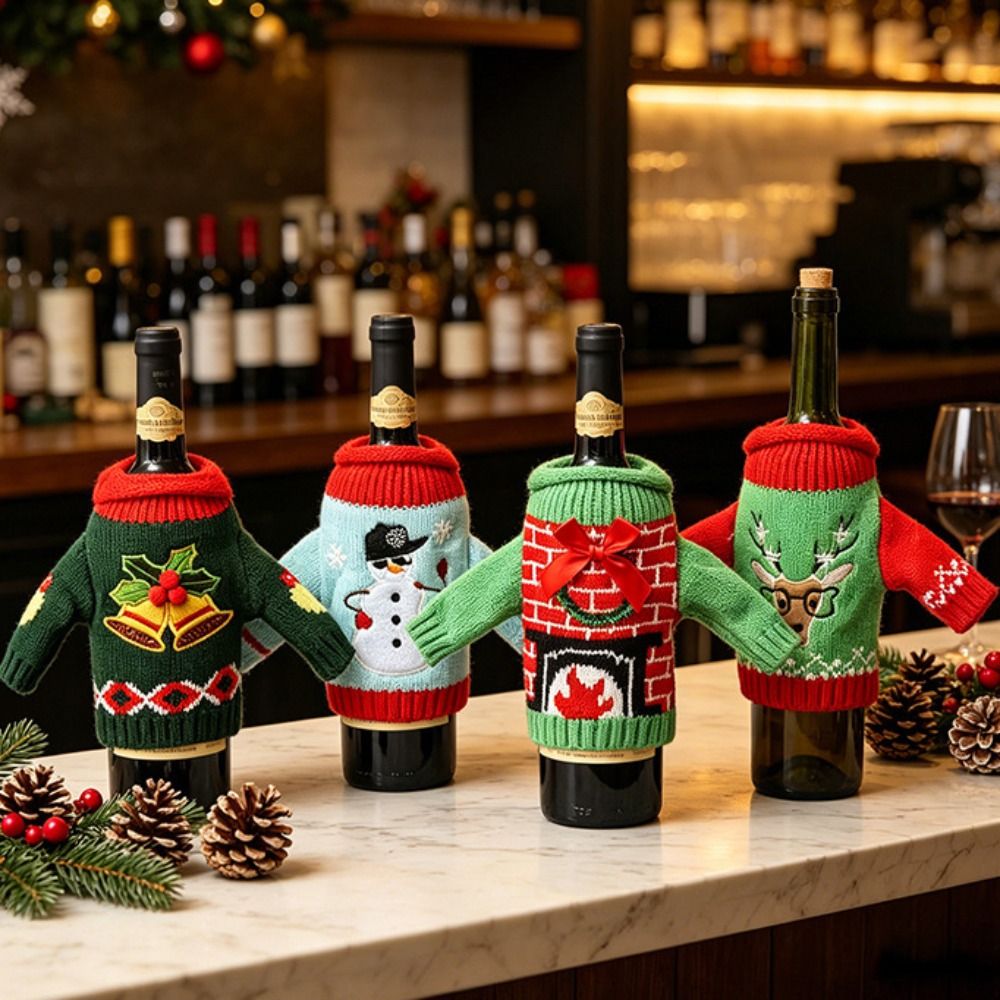 Elk Wine Bottle Cover Snowflak - đánh giá và giá Wine Beer Hat