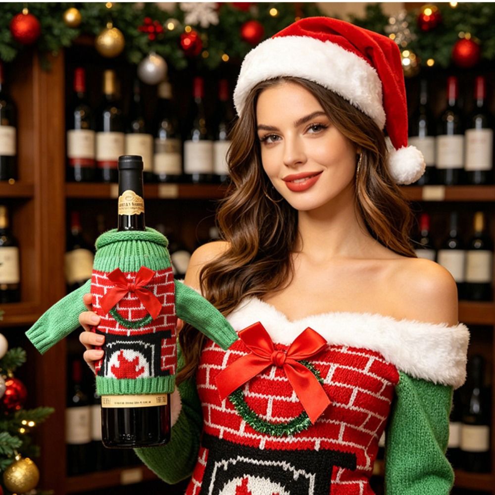Elk Wine Bottle Cover Snowflak - đánh giá và giá Wine Beer Hat