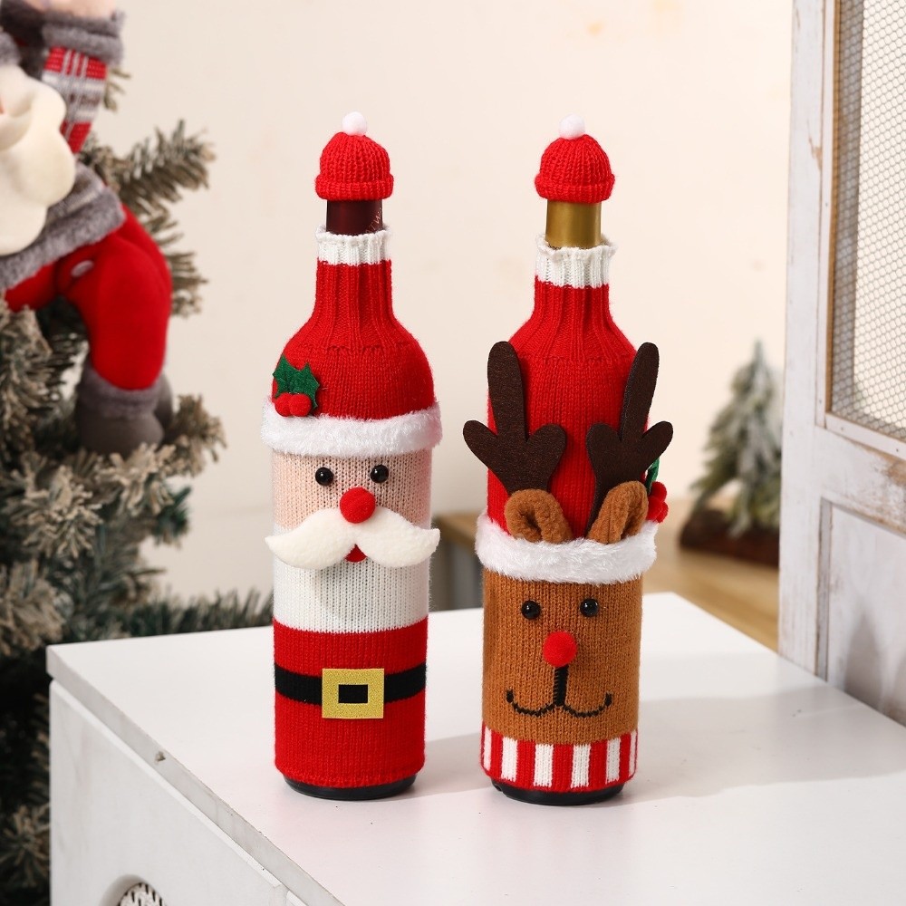 Knitted Wine Bottle Cover with - đánh giá và giá Wine Beer Hat