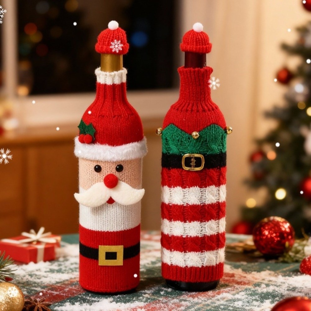 Knitted Wine Bottle Cover with - đánh giá và giá Wine Beer Hat