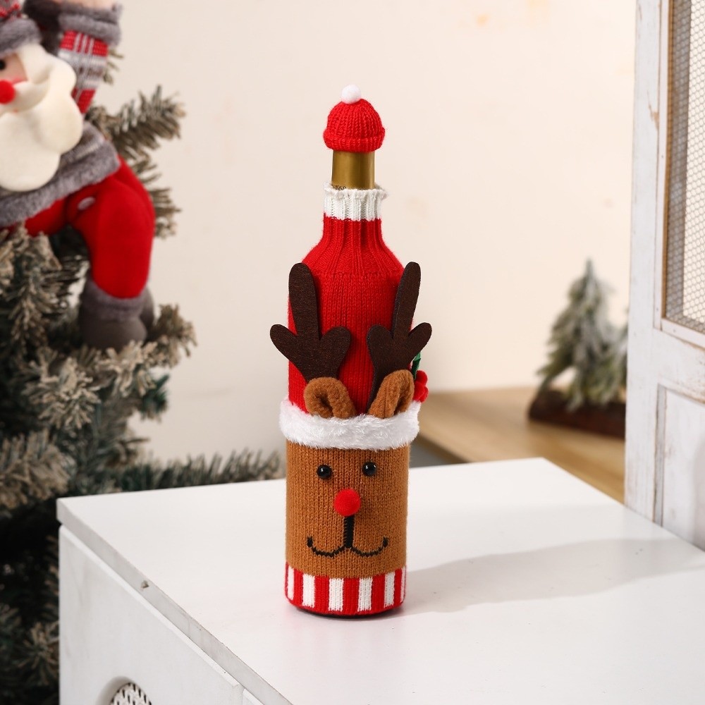 Knitted Wine Bottle Cover with - đánh giá và giá Wine Beer Hat