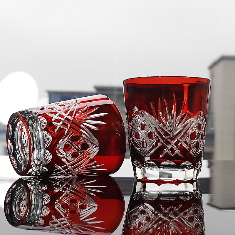 Red Edo Crystal Whisky Glass J - đánh giá và giá Whisky Beer And Wine