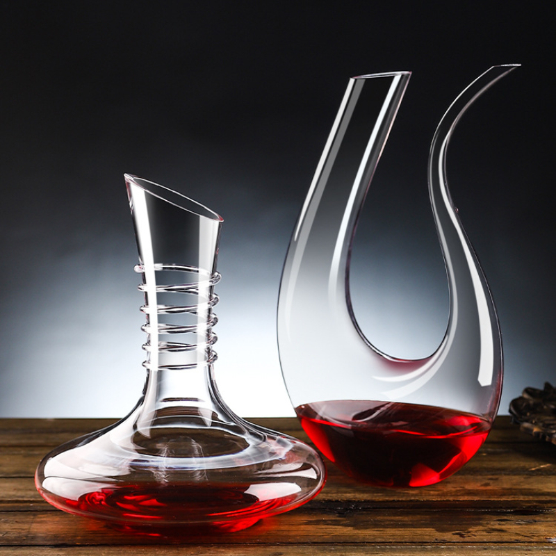 Crystal Glass Wine Decanter Lu - đánh giá và giá Wine Aerator Pour