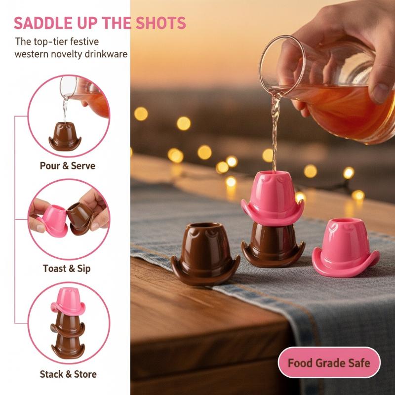 Unbreakable Cowboy Hat Shaped  - đánh giá và giá Wine Beer Hat
